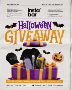 Instabar – Halloween Giveaway Win Exclusive Gift Box🎃