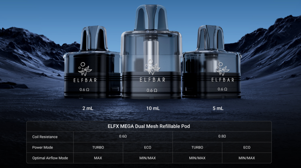 ELFBAR ELFX MEFA Dual Mesh Refillable Pods