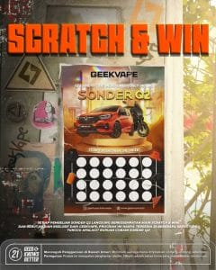 GeekVape – Scratch & Win for Merchandise Motor and Car