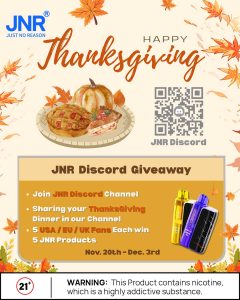 JNR – Thanksgiving Giveaway for North American Users