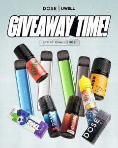 DOSE x UWELL – Win G4 Mini & Special Merchandise Giveaway