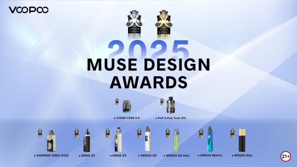 VOOPOO Awards from MUSE Design Awards