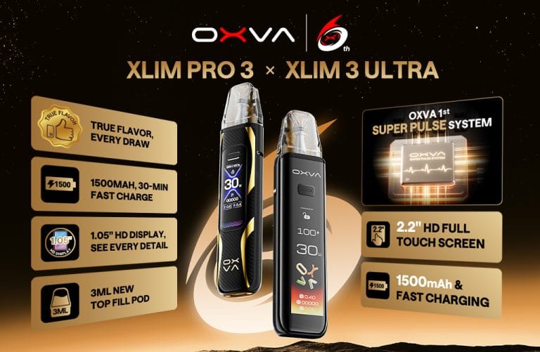 OXVA Marks Its 6th Anniversary with the Launch of XLIM PRO 3 and XLIM 3 ULTRA